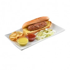 German sausage sandwich by Contis